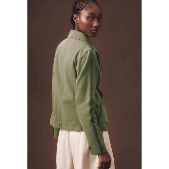 Marrakech by Anthropologie Moss Green Knit Blazer - Picture 3 of 10